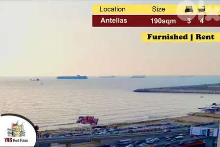 Antelias 190m2 | Rent | Furnished | Prime Location | Sea View | MJ |