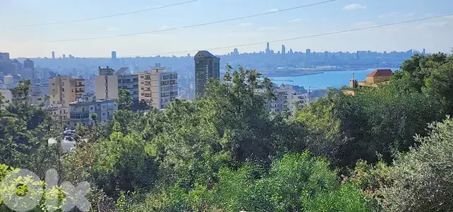 Land for sale in Rabieh/ Great location/ View