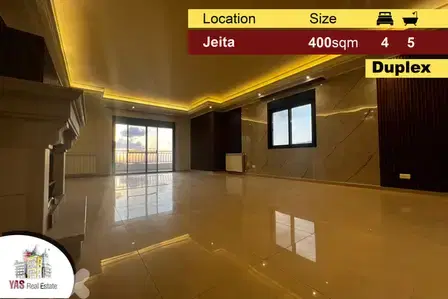 Jeita 400m2 | Duplex | Luxury | Open View | Excellent Condition | KS