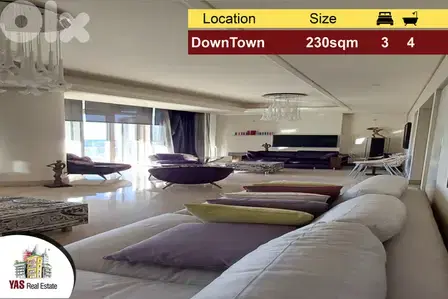 Downtown 230m2 | Decorated | Luxury | Super Prime Location | PA