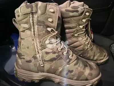 military camo tactical boots