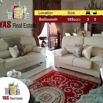Ballouneh 185m2 | Upgraded | Mountain View | Private street |
