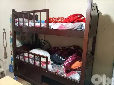 تخت طابقين توصاية خشب زان ولاتي