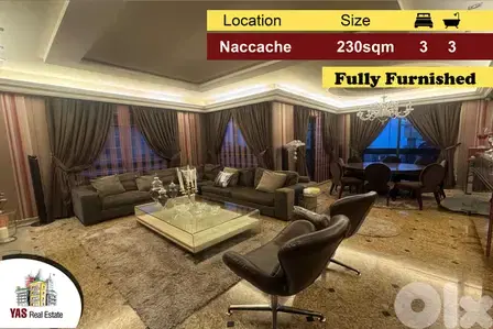 Naccache 230m2 | Fully Furnished | Classy Area | Quiet Street | CL