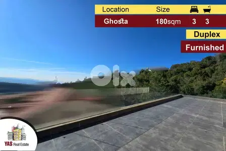 Ghosta 180m2 | Duplex | New | Perfect Condition | View | Furnished |DA