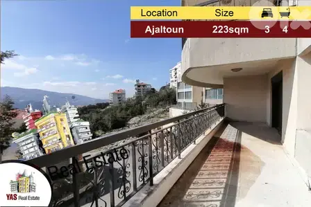 Ajaltoun 223m2 | 65m2 Terrace | Luxury | Good Condition | Open View|