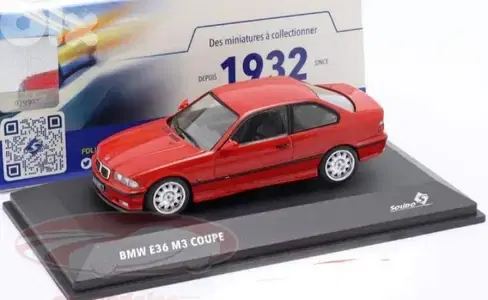 BMW M3 E36 diecast car model 1;43.