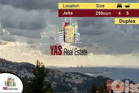 Jeita 250m2 Duplex | New | Astonishing View | Luxurious |