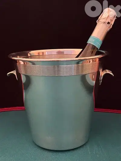 LANCEL vintage Silver champagne bucket