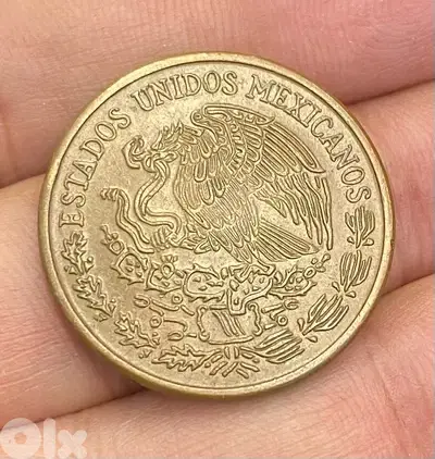 عملة عملات قديمة ٢٠ سنتافوس المكسيك سنة ١٩٧٣ حالة عالية