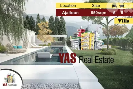 Ajaltoun 550m2 | 1250m2 Land | View | Unique | Catch |