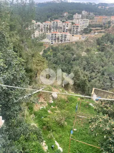 1000 SQM Land in Qannabet Broumana, Metn Overlooking the Mountains