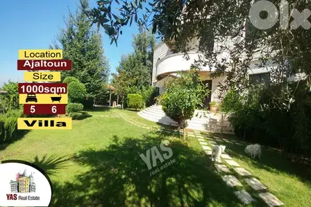 Ajaltoun 1000m2 Villa | 1000m2 Garden | Super Luxurious | View |