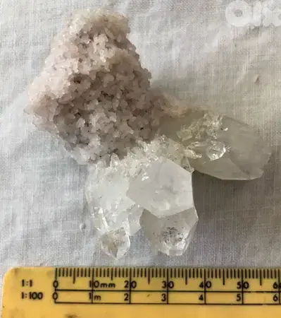 Apophyllite quartz cluster from india. See size in picture