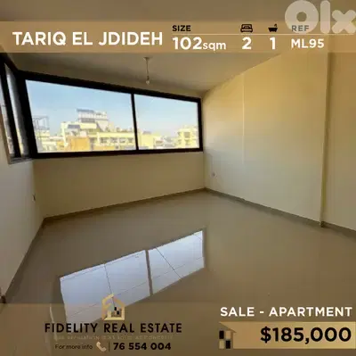 Apartment for sale in Tariq El Jdideh ML95 شقة للبيع في الطريق الجديدة