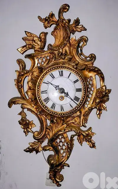 àntique italian bronze wall watch
