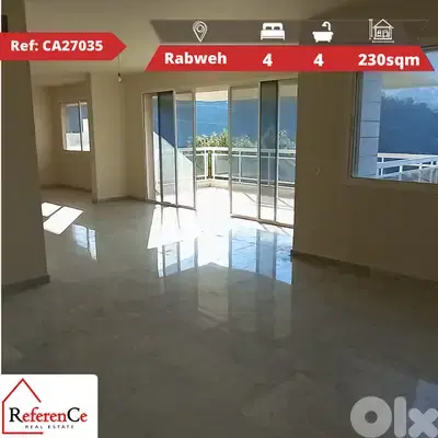 Apartment for sale in Rabweh شقة للبيع في الربوة