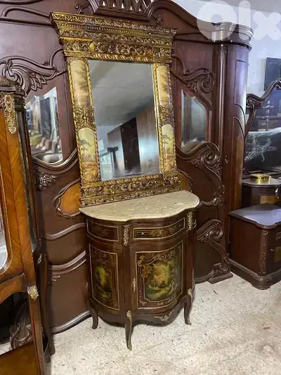 بهو انتيك خشب زان مع مرايا