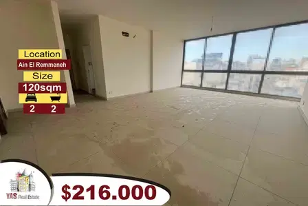 Ain El Remmeneh 120m2 | High Floor | Brand New | Prime Location |CL/AC