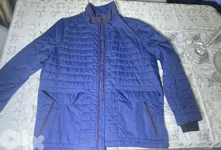 Maison brown blue jacket size XL