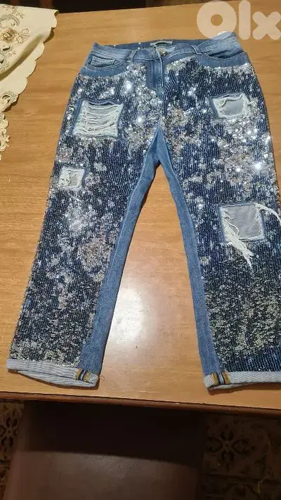 Jeans stylish glittering