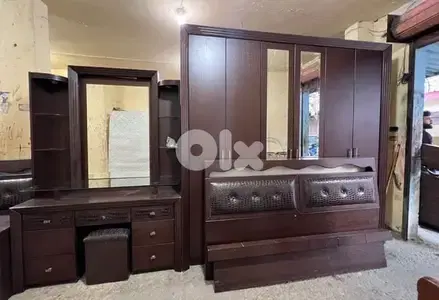 اوضة نوم شغل جورج متى ملبسة قشر تخت بفتح مكانيزيوم