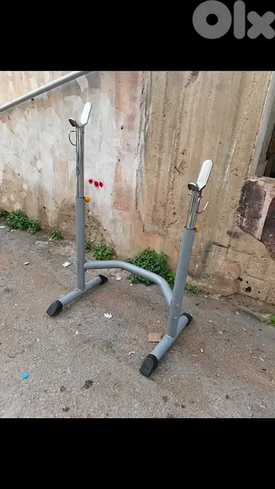 bench and squat rack like new