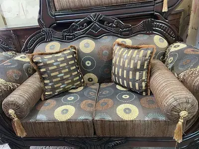 طقم كنبايات شغل توصاية شبه جديد مع شزلونة
