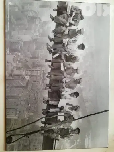 Lunch Atop a Skyscraper, New York Construction, year 1932 photo reprin