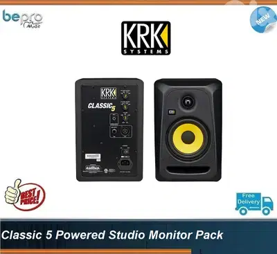 KRK Classic 5 Powered Studio Monitor Pack,CL5G3 Classic 5 each