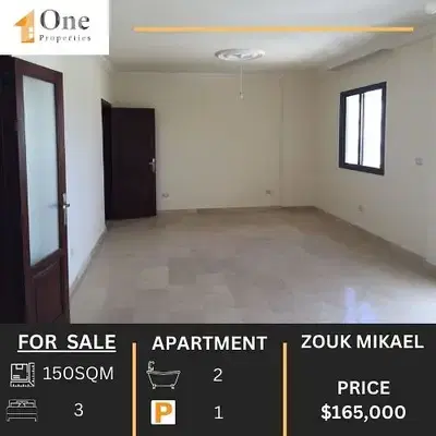 MOUNTAIN VIEW APARTMENT FOR SALE IN ZOUK MIKAEL