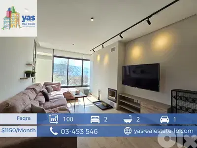 Faqra 100m2 | Furnished Chalet | Modern | Mountain View | DA |
