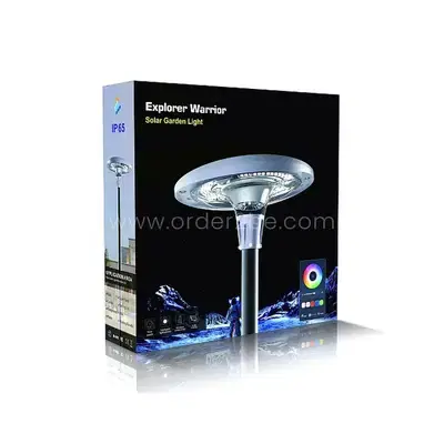 Explorer Warrior Solar Garden Light – 1200W LED, 48Ah, Remote