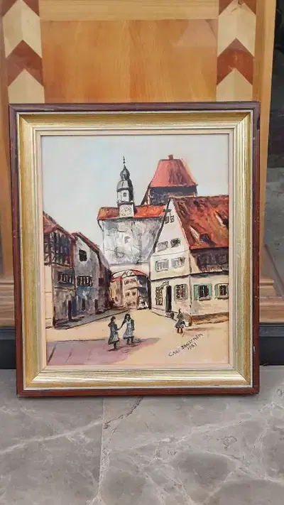 لوحة رسم زيتي اوروبية