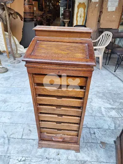 سكرتير تونيت خشب سنديان فرنسي انتيك رائع جدا
