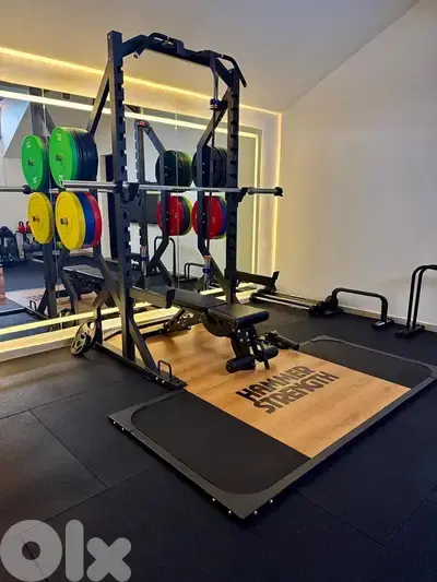 Imported Power Rack With Hammer Strength  Platform