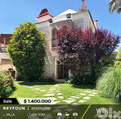 1,000 SQM Villa for SALE in Reyfoun !