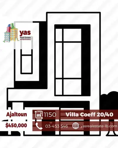 Ajaltoun 1150m2  |Villa  | Three Floors | Coeff 20/40 | Classy Area|BA