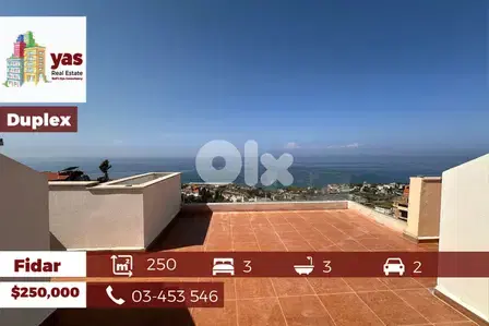 Fidar 250m2 | Duplex | 120m2 Terrace |Fully Furnished | View | PA|