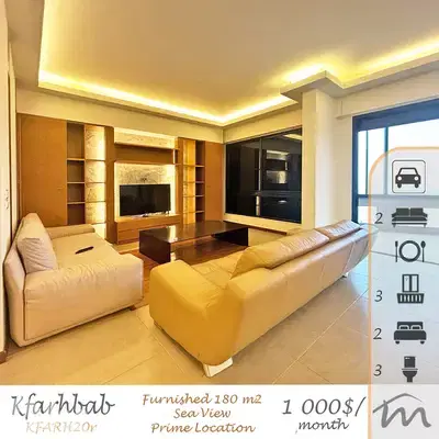 Kfarehbab | Signature | Prime Location | 180m² Ap | Panoramic Sea View