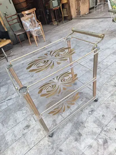trolley bar Plexy vintage Italy original
