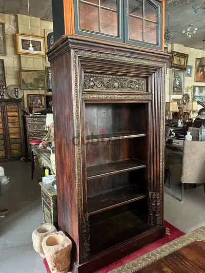 solid wood antique heavy solid wood teak shelf