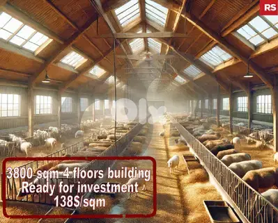 Exceptional 4-Story Livestock Farm -Jbeil $138/sqm