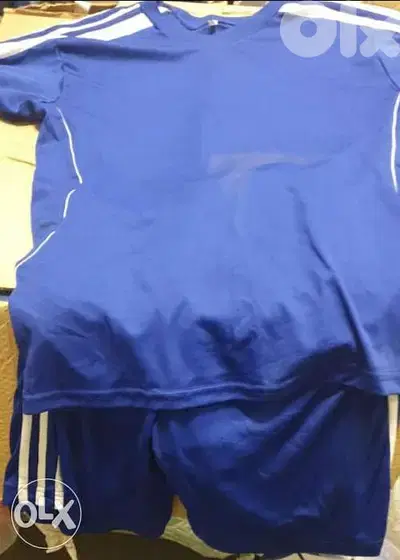 Football uniform blue