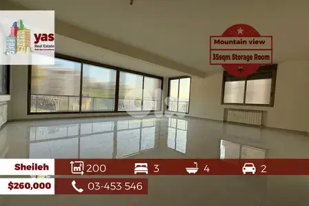 Sheileh 200m2 | prime Location | Panoramic View | Super Luxurious | AC