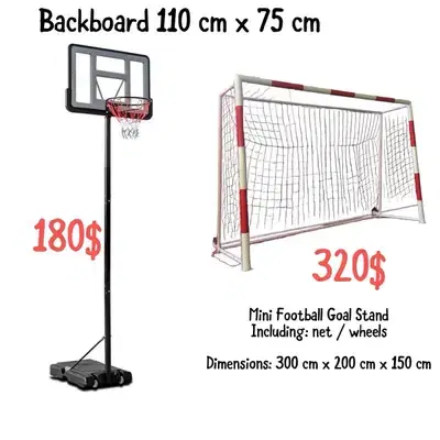 Basketball hoop 110 cm x 75 cm