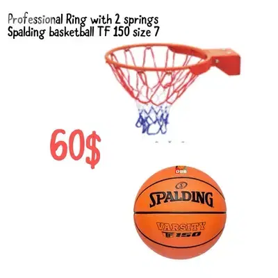 Basketball Ring with springs + Basketball ball