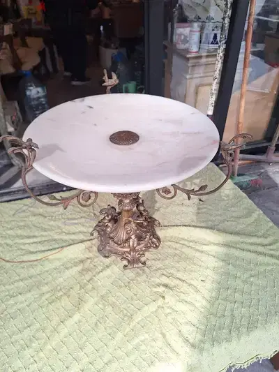 centre pieces Barbedienne & Cie Dore bronze marble