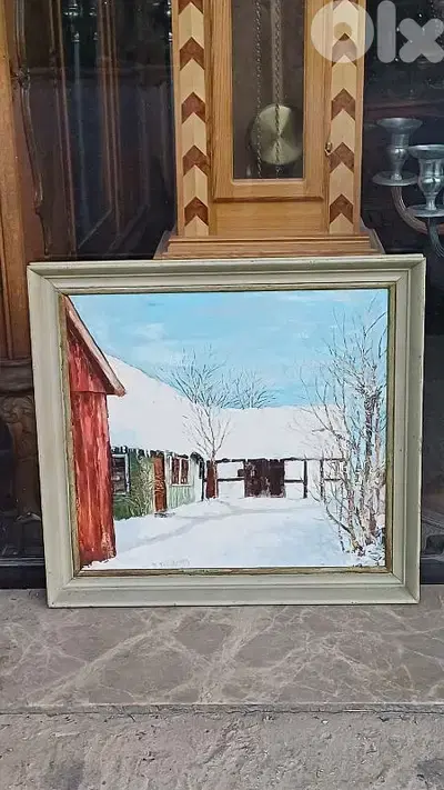 لوحة رسم زيتي اوروبية