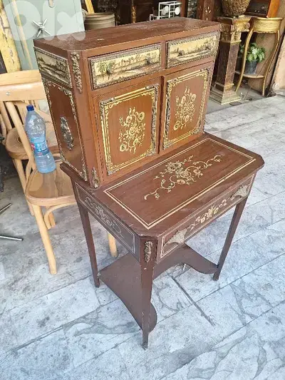 سكرتير مميزة ناعمة رسم انتيك قديم سعر لقطة